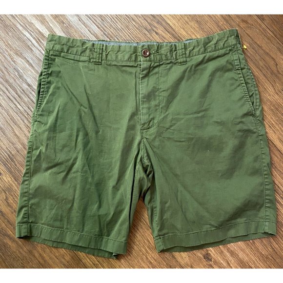 J Crew Stretch Chino Tech Flex Shorts Casual Flat Front Mens Size 33 - Picture 1 of 4
